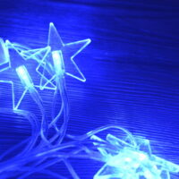 Gwiazdki niebieskie do pokoju dziecka świąteczne choinkowe